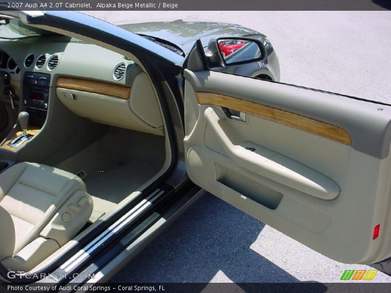 Alpaka Beige Metallic / Beige 2007 Audi A4 2.0T Cabriolet
