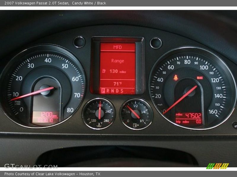 Candy White / Black 2007 Volkswagen Passat 2.0T Sedan
