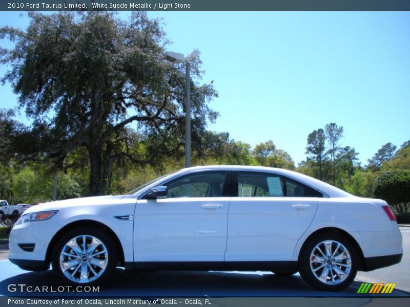 White Suede Metallic / Light Stone 2010 Ford Taurus Limited