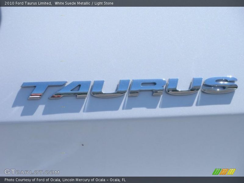White Suede Metallic / Light Stone 2010 Ford Taurus Limited