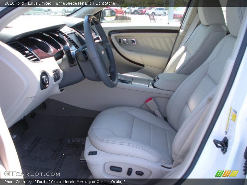 White Suede Metallic / Light Stone 2010 Ford Taurus Limited