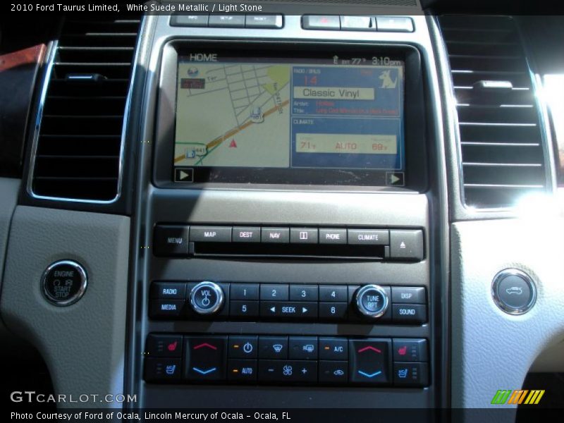 White Suede Metallic / Light Stone 2010 Ford Taurus Limited
