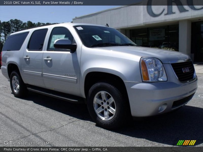 Pure Silver Metallic / Ebony 2010 GMC Yukon XL SLE