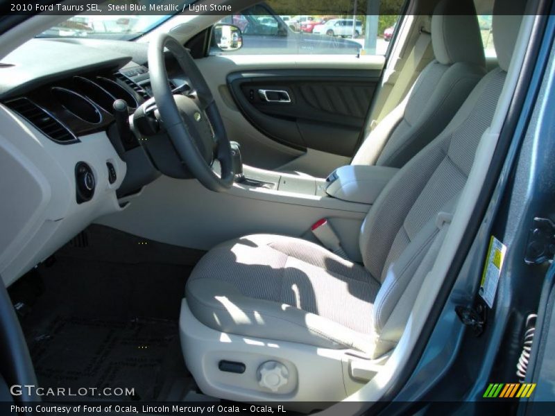 Steel Blue Metallic / Light Stone 2010 Ford Taurus SEL