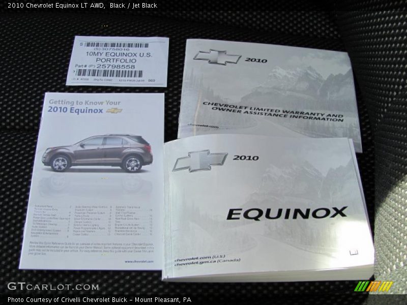 Black / Jet Black 2010 Chevrolet Equinox LT AWD