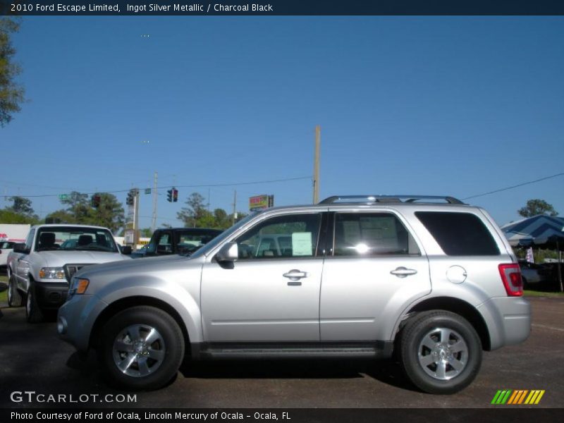 Ingot Silver Metallic / Charcoal Black 2010 Ford Escape Limited