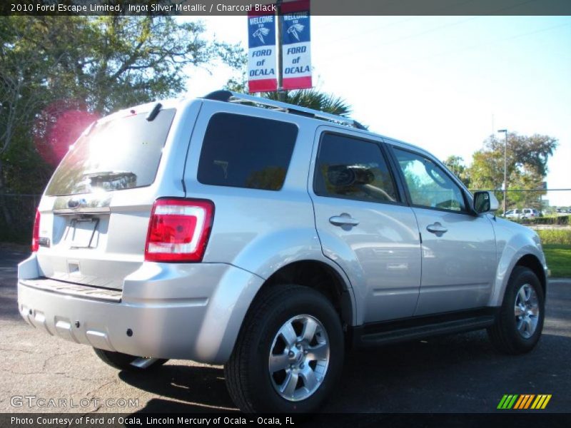 Ingot Silver Metallic / Charcoal Black 2010 Ford Escape Limited