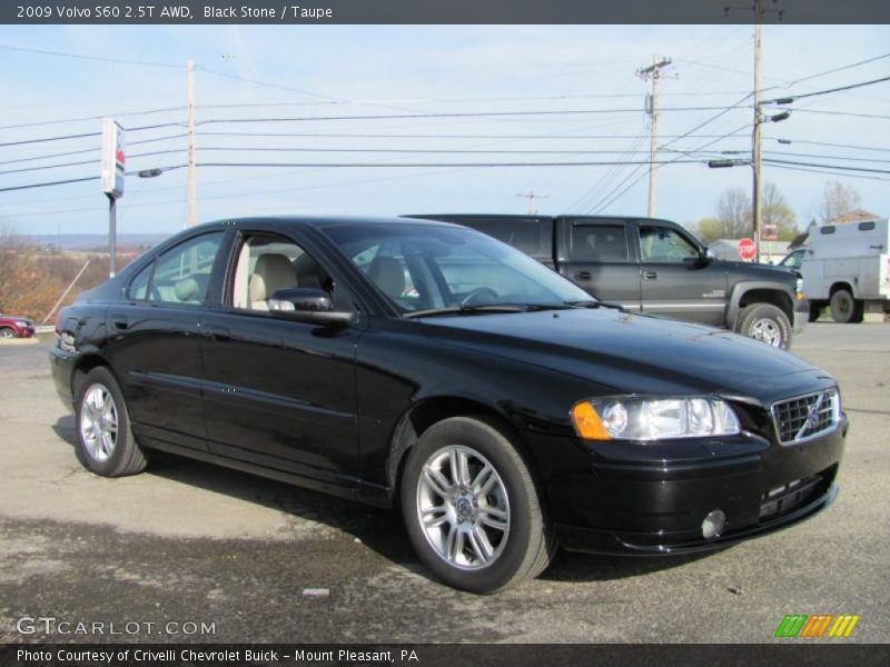 Black Stone / Taupe 2009 Volvo S60 2.5T AWD