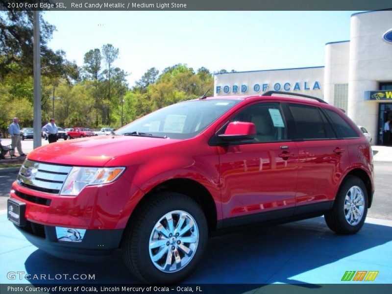 Red Candy Metallic / Medium Light Stone 2010 Ford Edge SEL