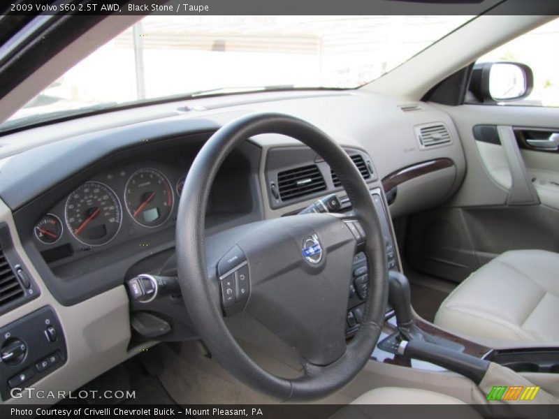 Black Stone / Taupe 2009 Volvo S60 2.5T AWD