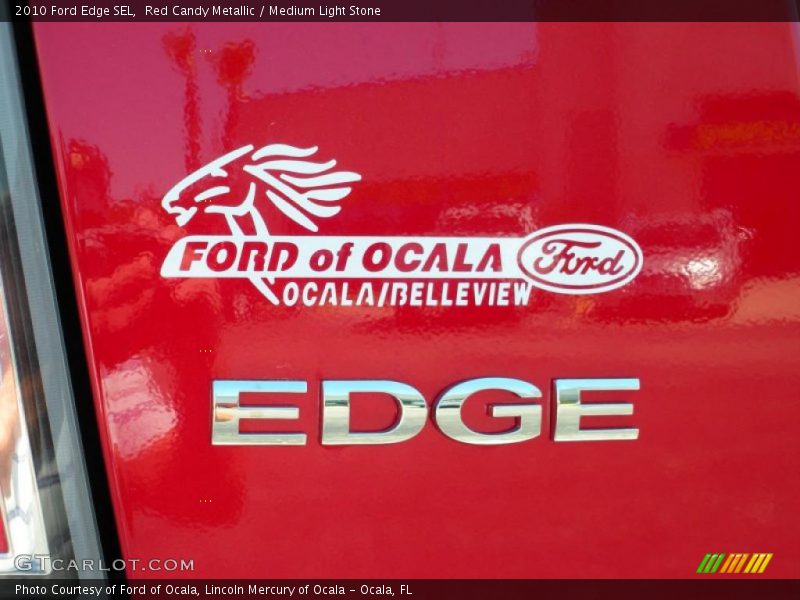 Red Candy Metallic / Medium Light Stone 2010 Ford Edge SEL