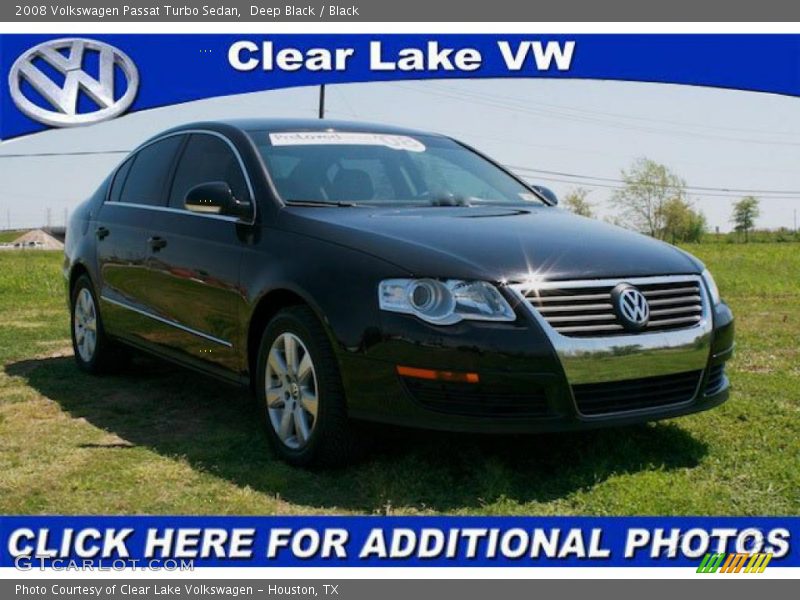 Deep Black / Black 2008 Volkswagen Passat Turbo Sedan