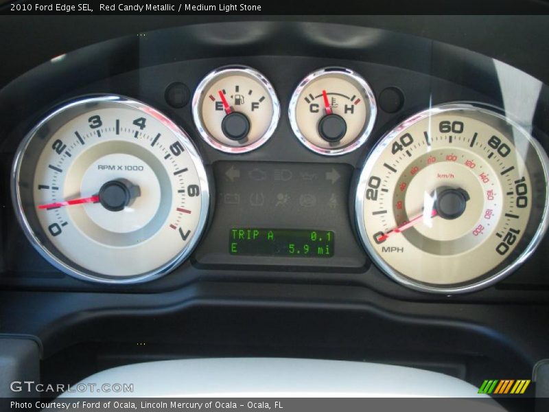 Red Candy Metallic / Medium Light Stone 2010 Ford Edge SEL