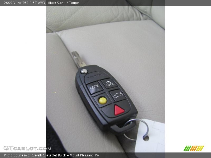 Black Stone / Taupe 2009 Volvo S60 2.5T AWD