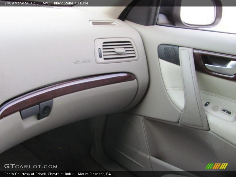 Black Stone / Taupe 2009 Volvo S60 2.5T AWD
