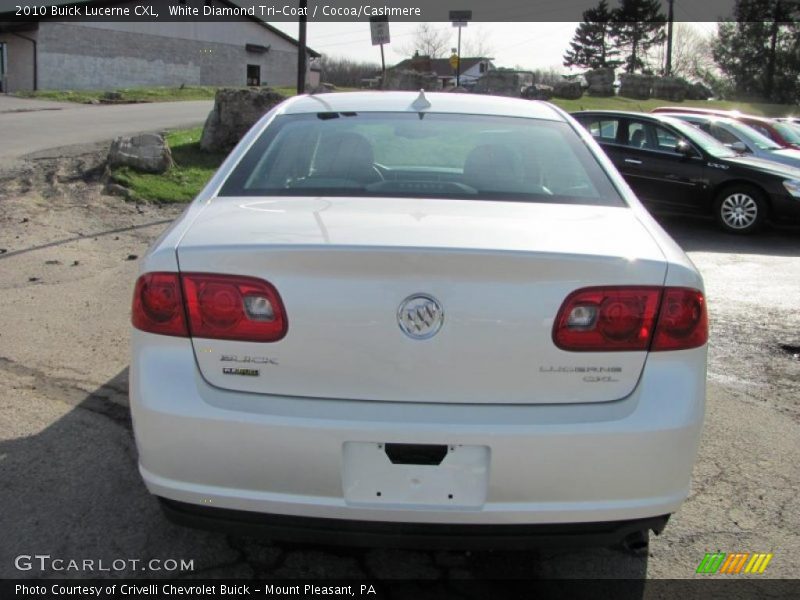 White Diamond Tri-Coat / Cocoa/Cashmere 2010 Buick Lucerne CXL