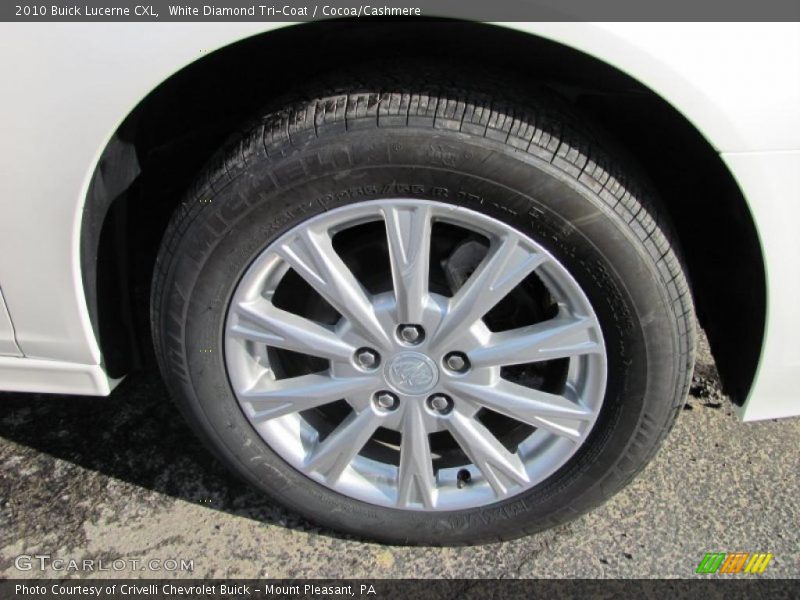 White Diamond Tri-Coat / Cocoa/Cashmere 2010 Buick Lucerne CXL