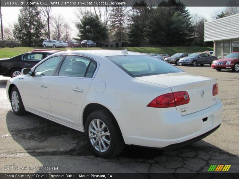 White Diamond Tri-Coat / Cocoa/Cashmere 2010 Buick Lucerne CXL