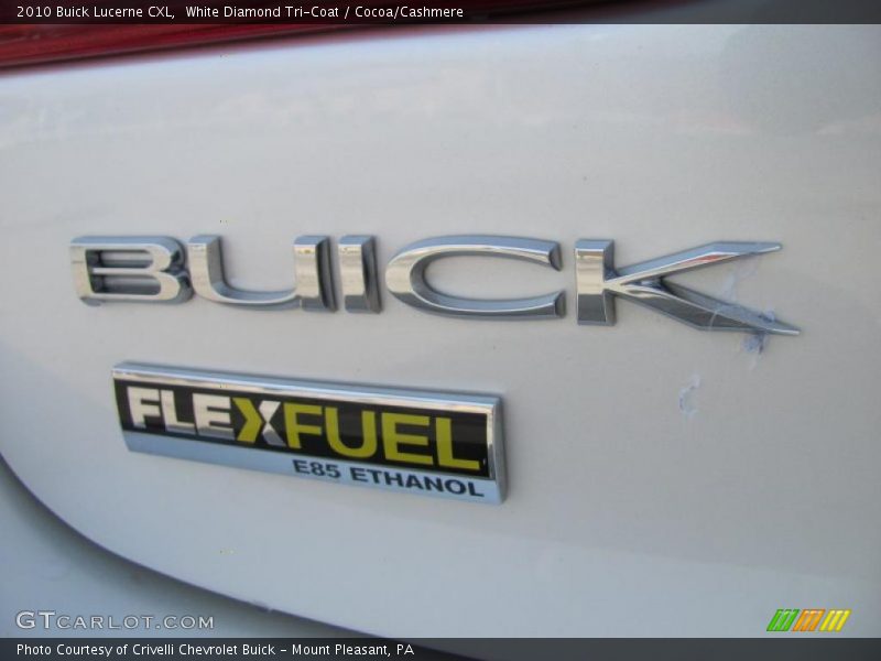 White Diamond Tri-Coat / Cocoa/Cashmere 2010 Buick Lucerne CXL