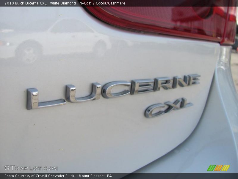 White Diamond Tri-Coat / Cocoa/Cashmere 2010 Buick Lucerne CXL