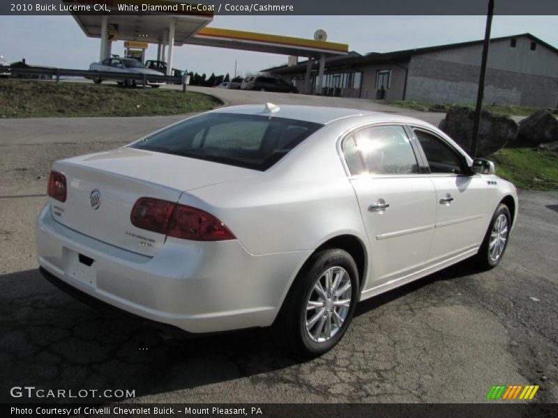 White Diamond Tri-Coat / Cocoa/Cashmere 2010 Buick Lucerne CXL