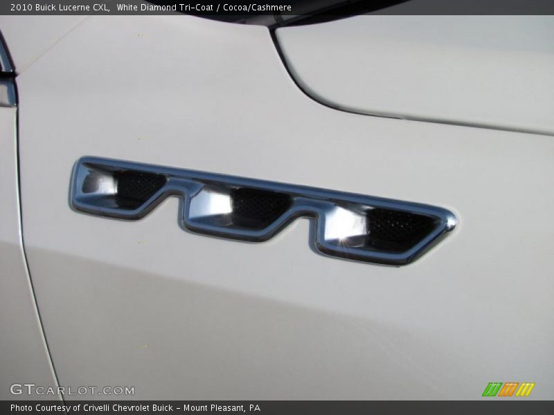 White Diamond Tri-Coat / Cocoa/Cashmere 2010 Buick Lucerne CXL