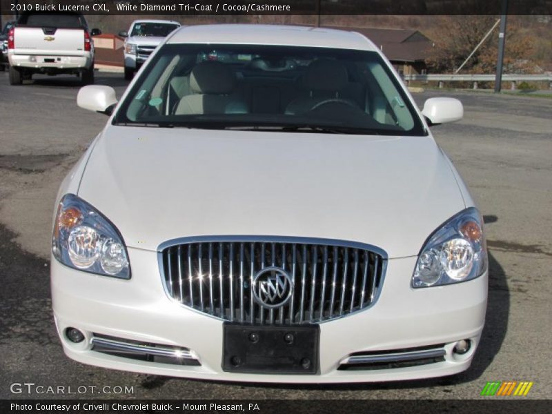 White Diamond Tri-Coat / Cocoa/Cashmere 2010 Buick Lucerne CXL