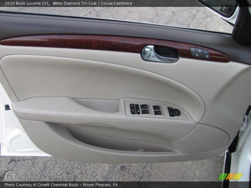 White Diamond Tri-Coat / Cocoa/Cashmere 2010 Buick Lucerne CXL