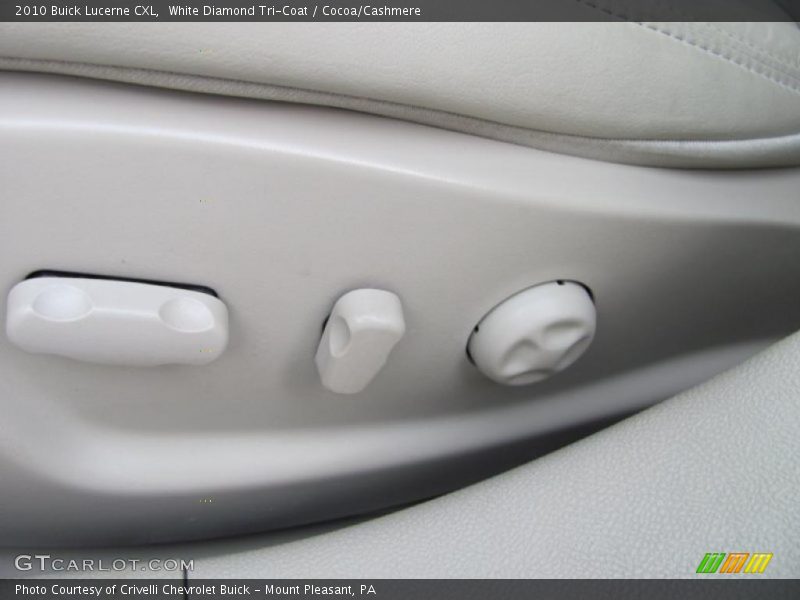 White Diamond Tri-Coat / Cocoa/Cashmere 2010 Buick Lucerne CXL