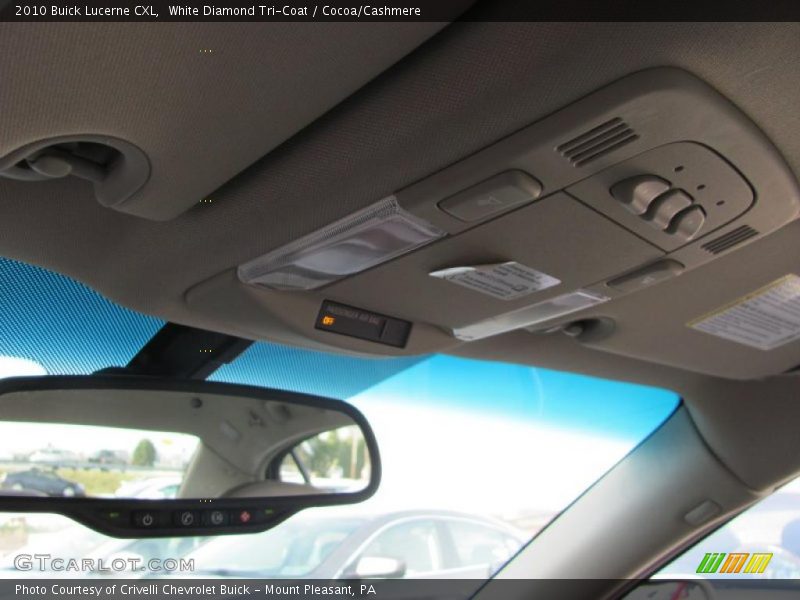 White Diamond Tri-Coat / Cocoa/Cashmere 2010 Buick Lucerne CXL