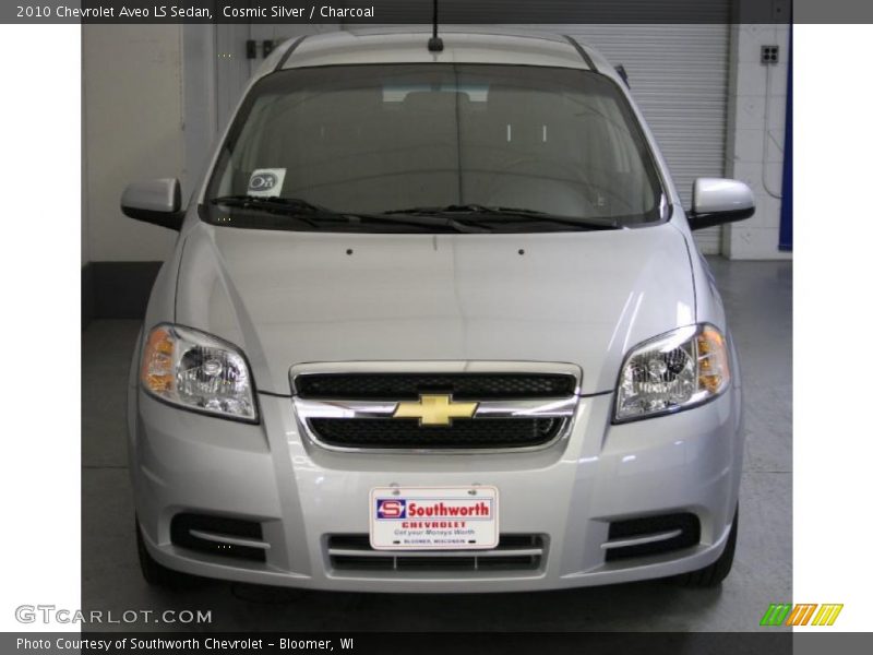 Cosmic Silver / Charcoal 2010 Chevrolet Aveo LS Sedan