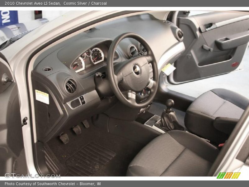 Cosmic Silver / Charcoal 2010 Chevrolet Aveo LS Sedan