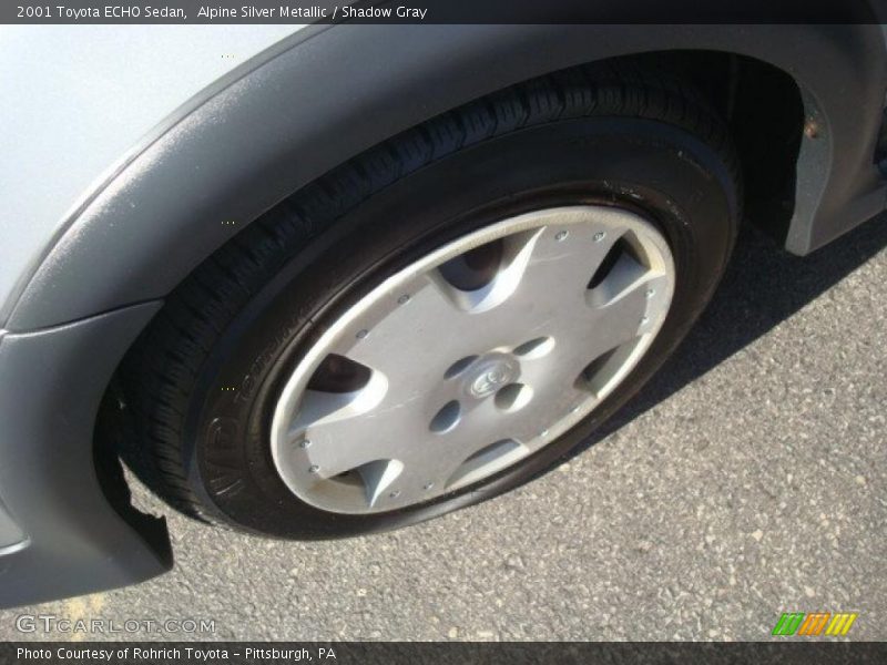 Alpine Silver Metallic / Shadow Gray 2001 Toyota ECHO Sedan