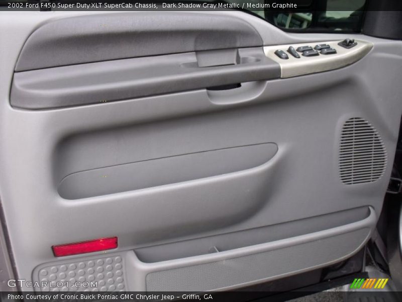 Dark Shadow Gray Metallic / Medium Graphite 2002 Ford F450 Super Duty XLT SuperCab Chassis