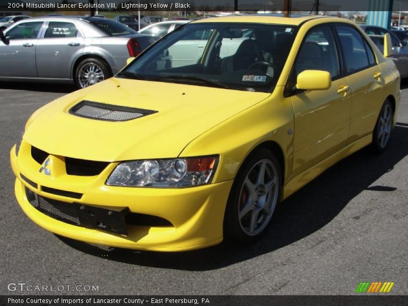 2004 Lancer Evolution VIII Lightning Yellow
