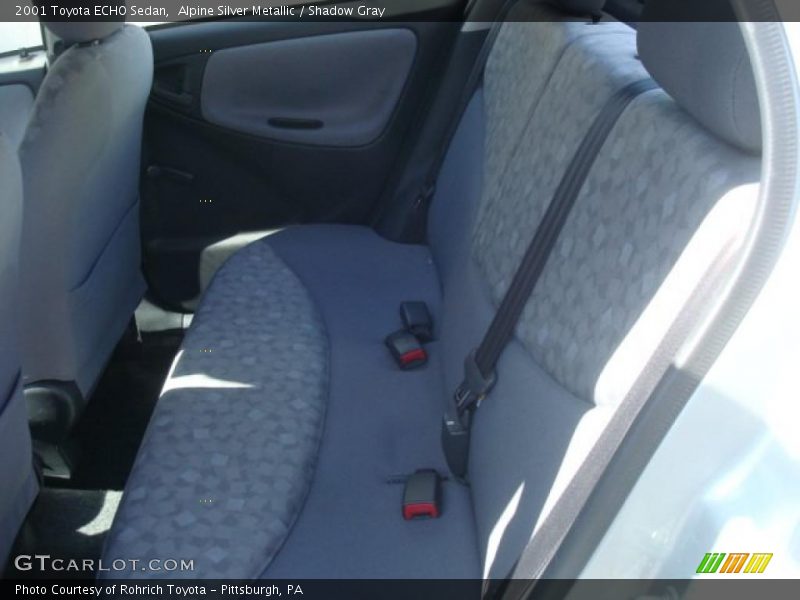 Alpine Silver Metallic / Shadow Gray 2001 Toyota ECHO Sedan