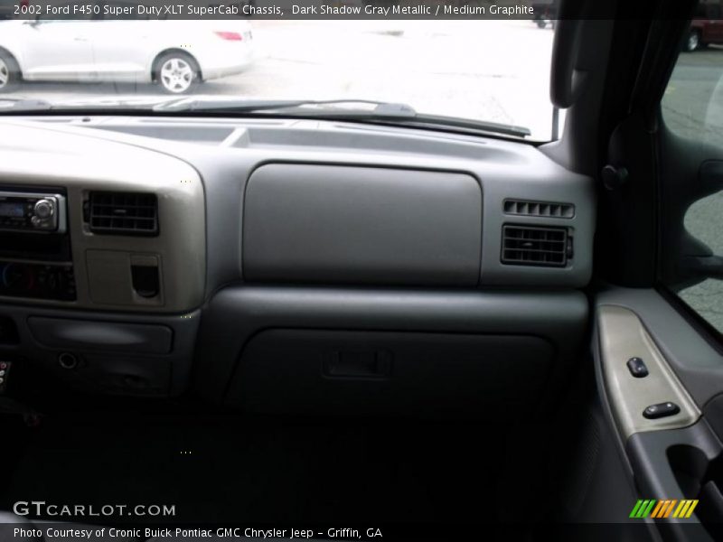 Dark Shadow Gray Metallic / Medium Graphite 2002 Ford F450 Super Duty XLT SuperCab Chassis