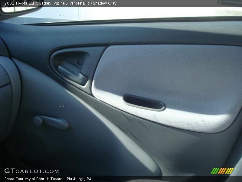 Alpine Silver Metallic / Shadow Gray 2001 Toyota ECHO Sedan
