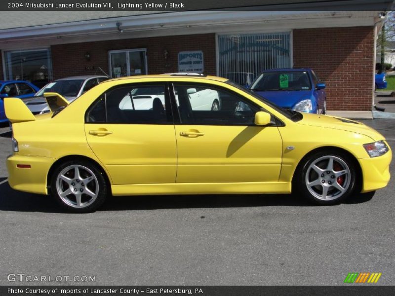 Lightning Yellow / Black 2004 Mitsubishi Lancer Evolution VIII