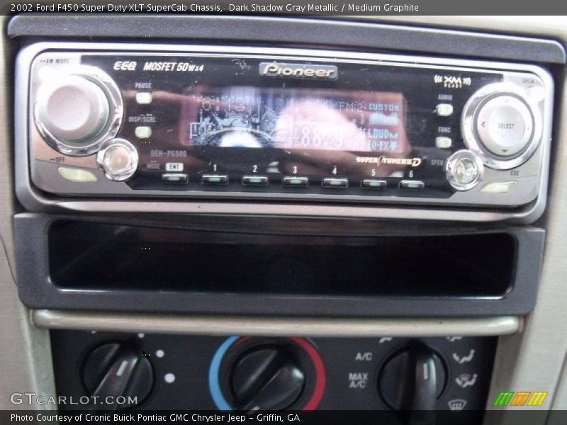 Dark Shadow Gray Metallic / Medium Graphite 2002 Ford F450 Super Duty XLT SuperCab Chassis