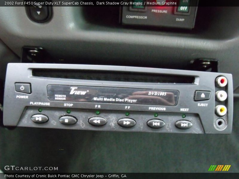 Dark Shadow Gray Metallic / Medium Graphite 2002 Ford F450 Super Duty XLT SuperCab Chassis