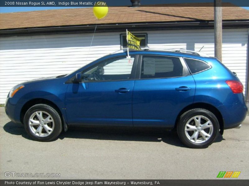 Indigo Blue Metallic / Gray 2008 Nissan Rogue SL AWD