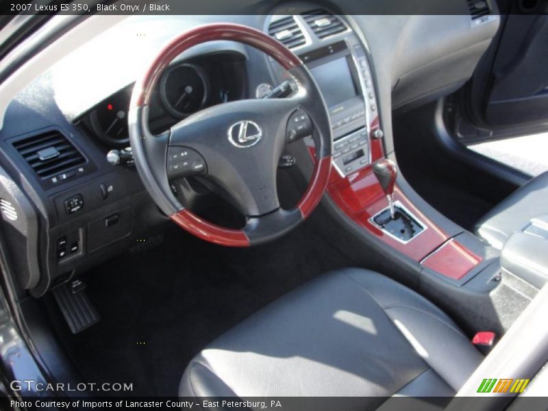 Black Onyx / Black 2007 Lexus ES 350