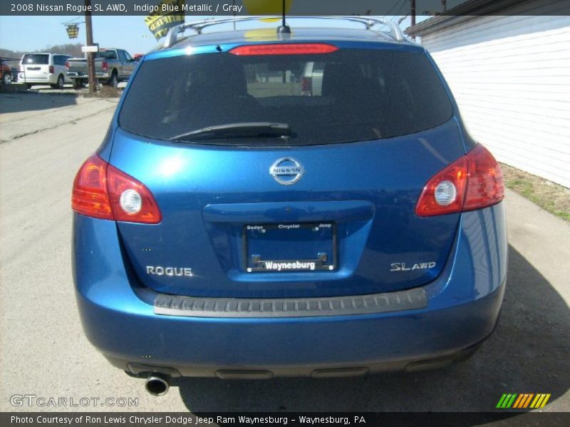 Indigo Blue Metallic / Gray 2008 Nissan Rogue SL AWD
