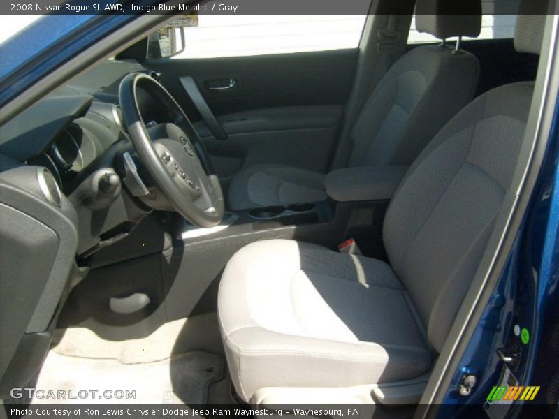 Indigo Blue Metallic / Gray 2008 Nissan Rogue SL AWD