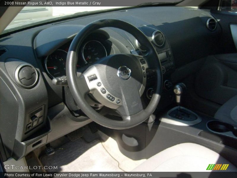 Indigo Blue Metallic / Gray 2008 Nissan Rogue SL AWD