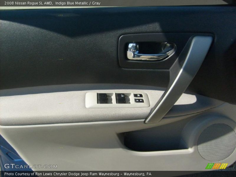 Indigo Blue Metallic / Gray 2008 Nissan Rogue SL AWD