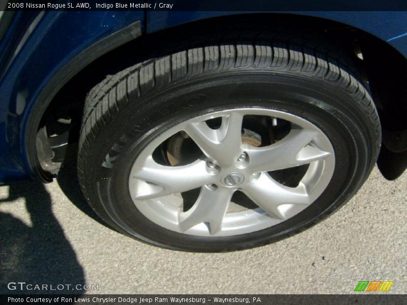 Indigo Blue Metallic / Gray 2008 Nissan Rogue SL AWD
