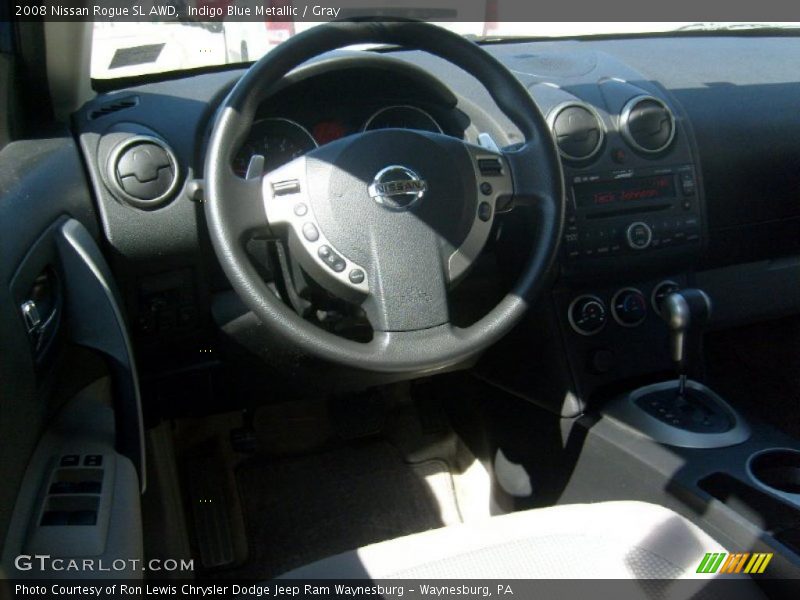 Indigo Blue Metallic / Gray 2008 Nissan Rogue SL AWD