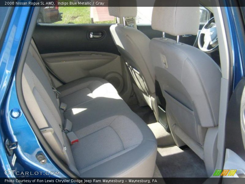 Indigo Blue Metallic / Gray 2008 Nissan Rogue SL AWD